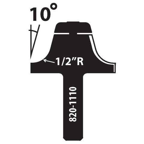 1/2" Radius x 10 Degree Bowl (Part no. 820-1110)